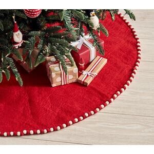 West Elm x Pottery Barn Kids Wool & Pom Pom Christmas Tree Skirt